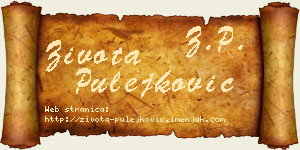 Života Pulejković vizit kartica